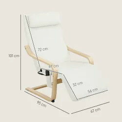Sillón Salón con Masaje y Calefacción de Lino Reposapiés Ajustable Respaldo Alto Reposacabezas Control Remoto Bo... - Ogal.Es