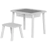 Mesa Infantil con Silla con Superficie para Bloques y Bolsa de Malla Bajo Mesa Montessori para Niños de 3-6 Años... - Ogal.Es
