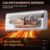 Calefactor Eléctrico Cerámico de Pared 2000W con WiFi App 3 Modos Pantalla LED Temporizador Mando a Distancia Bl... - Ogal.Es