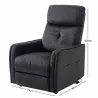 Sillón Relax Reclinable Eléctrico Levanta Personas con 2 Puntos Masaje Asiento con Muelles Reposapiés de Chenill... - Ogal.Es