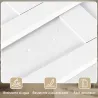 Puerta Corredera Interior 106,7x213,4 cm con Kit de Montaje MDF y Madera de Pino Riel y Herrajes para Baño Blanco - Ogal.Es