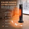 Calefactor Eléctrico Cerámico PTC 2000W con 5 Modos App Wi?Fi Llama 3D Mando Protección Contra Sobrecalentamient... - Ogal.Es