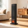 Calefactor Eléctrico Cerámico PTC 2000W con 4 Modos Llama Dinámica Mando Oscilación 70° Protección Sobrecalentam... - Ogal.Es