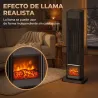 Calefactor Eléctrico Cerámico PTC 2000W con 4 Modos Llama Dinámica Mando Oscilación 70° Protección Sobrecalentam... - Ogal.Es