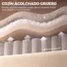 Sillón Relax Reclinable Eléctrico Levanta Personas 155° de Chenilla con Mando Asiento de Muelles Reposapiés Marrón - Ogal.Es