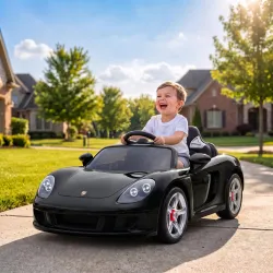 Coche Eléctrico Niños Licencia Porsche Carrera GT 12V Mando a Distancia 2,4 G 2 Motores Suspensión Arranque Suav... - Ogal.Es