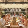 Pérgola de Jardín 6x3 m con Techo Retráctil Protección UPF50+ Drenaje Cenador de Jardín para Patio Exterior Crema - Ogal.Es