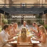 Pérgola de Jardín 6x3 m con Techo Retráctil Protección UPF50+ Drenaje Cenador de Jardín para Patio Exterior Gris... - Ogal.Es