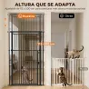 Barrera de Seguridad para Niños Perros y Gatos Extra Alta 112-200 cm Ancho Extensible 76-85 cm para Puertas Esca... - Ogal.Es