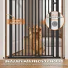 Barrera de Seguridad para Niños Perros y Gatos Extra Alta 112-200 cm Ancho Extensible 76-85 cm para Puertas Esca... - Ogal.Es