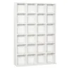 Estantería para 456 CDs y 336 DVDs con 24 Compartimentos Estantes Ajustables para Salón Oficina 89x20x130,5 cm B... - Ogal.Es
