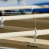 Pérgola con Techo Retráctil Pérgola de 3x3 m con Cierre Magnético Protección UV30+ Pabellón para Jardín Patio Caqui - Ogal.Es
