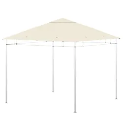 Toldo de Recambio 3x3 m con Orificios de Drenaje Ventilación y Protección UV Solo Toldo NO Incluye Marco Crema - Ogal.Es