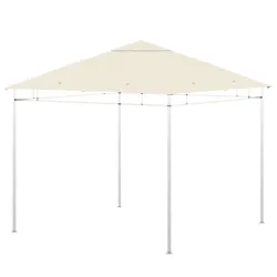 Toldo de Recambio 3x3 m con Orificios de Drenaje Ventilación y Protección UV Solo Toldo NO Incluye Marco Crema - Ogal.Es