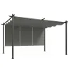 Pérgola de Jardín 4x3 m con Techo Retráctil 3 Laterales Enrollables UPF30+ Cenador de Jardín para Patio Exterior... - Ogal.Es