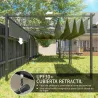 Pérgola de Jardín 4x3 m con Techo Retráctil 3 Laterales Enrollables UPF30+ Cenador de Jardín para Patio Exterior... - Ogal.Es