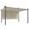 Pérgola de Jardín 4x3 m con Techo Retráctil 3 Laterales Enrollables UPF30+ Cenador de Jardín para Patio Exterior... - Ogal.Es
