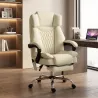 Silla de Oficina con 6 Puntos de Masaje Calor Lumbar Reposapiés Altura Ajustable Control Remoto y Tejido de PU B... - Ogal.Es