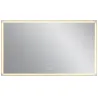 Espejo de Baño con Luces LED y Función de Memoria Antivaho 120x70 cm 3 Colores Regulables Ajuste de Brillo Plata - Ogal.Es