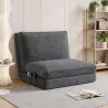 Silla de Suelo Plegable Sofá Cama Convertible de Pana 4 en 1 Acolchado Grueso Funda Extraíble y Lavable a Máquin... - Ogal.Es