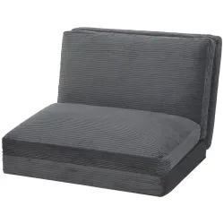 Silla de Suelo Plegable Sofá Cama Convertible de Pana 4 en 1 Acolchado Grueso Funda Extraíble y Lavable a Máquin... - Ogal.Es