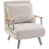 Sillón Cama con Respaldo Ajustable Tapizado en Terciopelo Almohada Reposabrazos de Madera para Salón Dormitorio ... - Ogal.Es